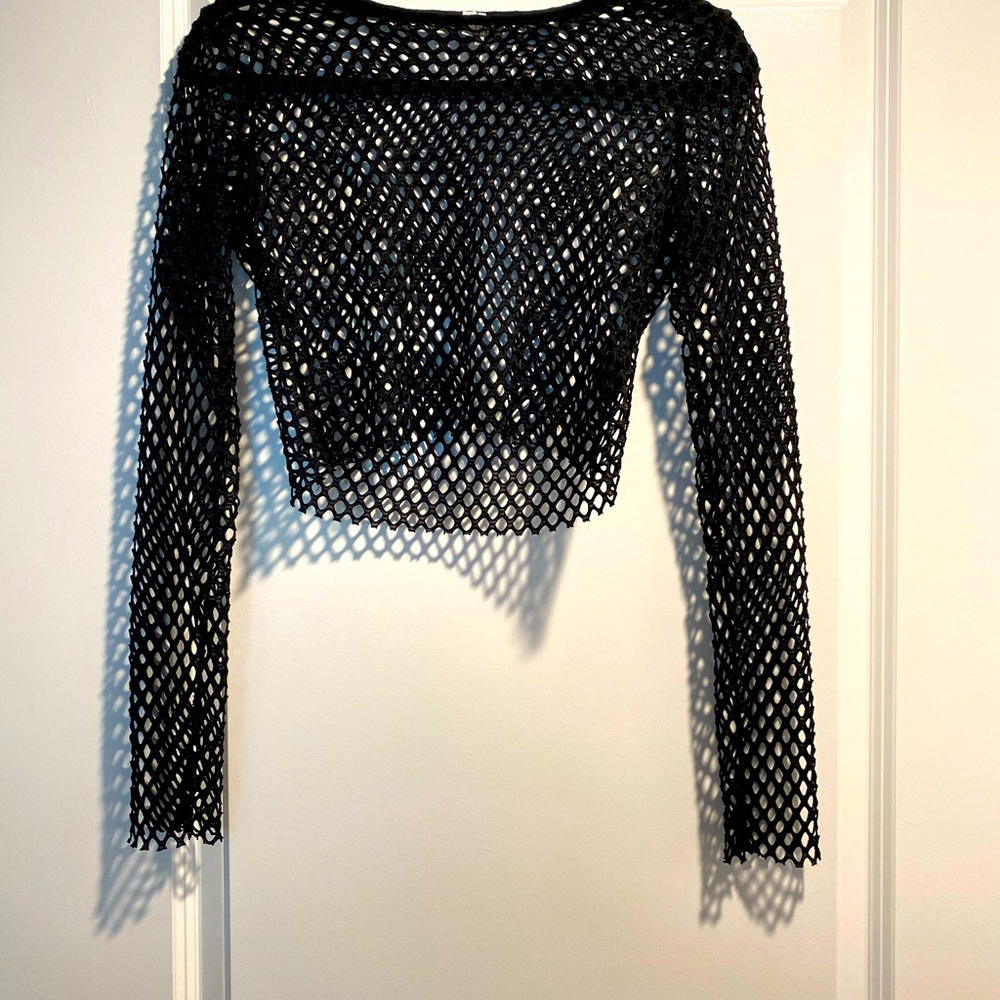 Netted crop top